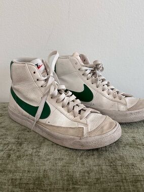 Nike High-Top Sneakers Nike Blazer Mid 77 - Lucid Green/White size 7